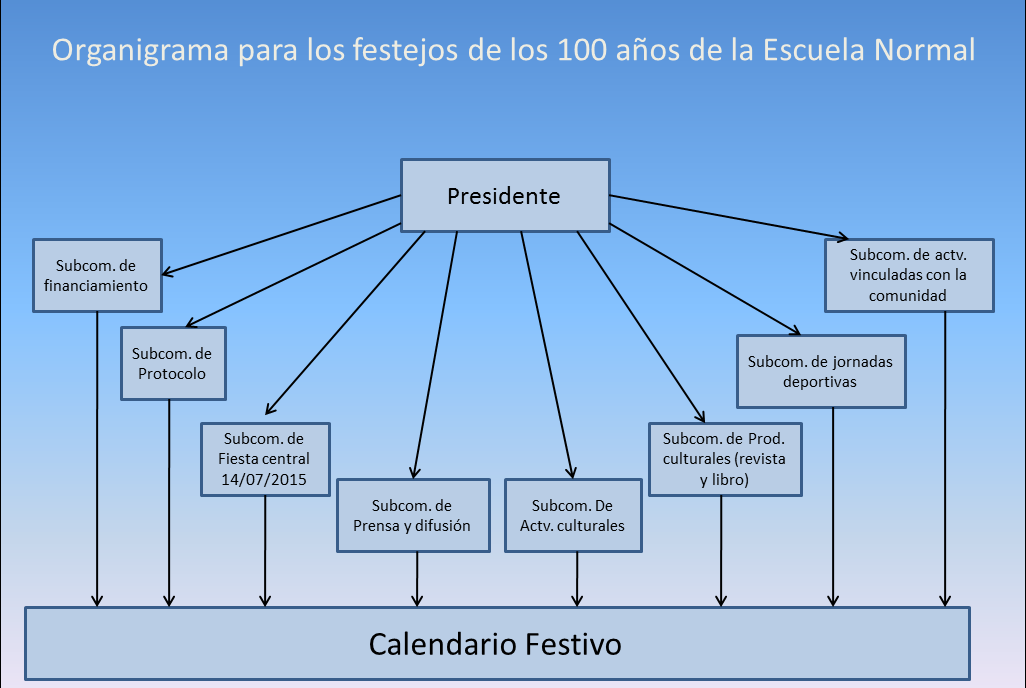Organigrama 100 años